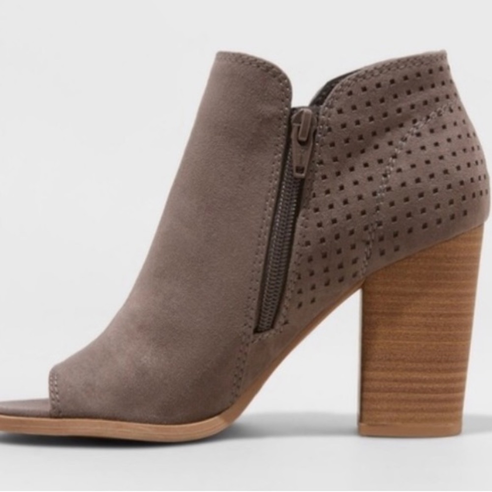 Dark brown block heels